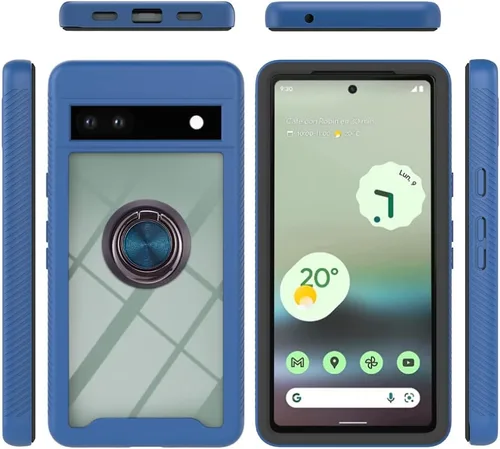 Vista 12 de Funda compatible con Xiaomi Poco X3 NFC, compatible con Xiaomi Poco X3 Pro/Poco X3 Ring Stand 3 en 1, color negro