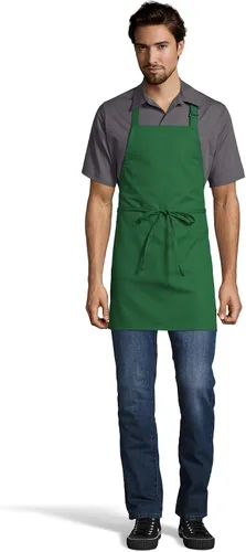 Vista 14 de Uncommon Threads Delantal unisex ajustable sin bolsillo para restaurante
