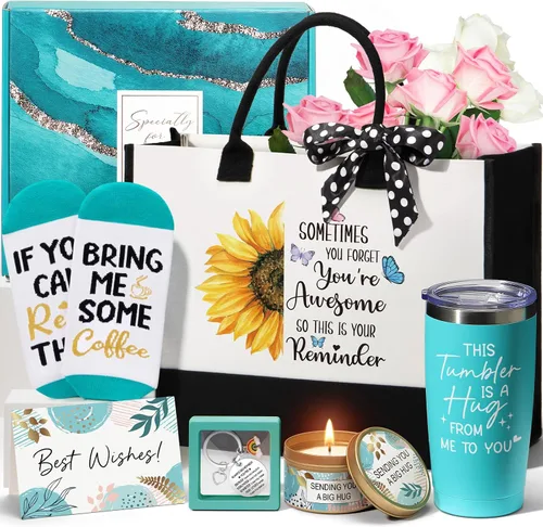 Vista 10 de Regalos de agradecimiento para mujeres, regalos de reconocimiento para empleados para compañeros de trabajo, regalo de oficina, despedida navideña