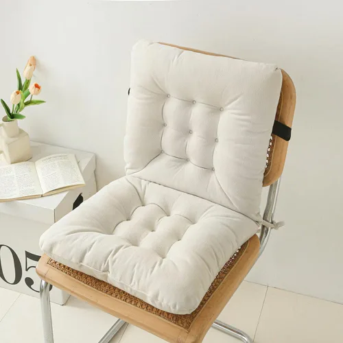 Vista 12 de Cojín de asiento de oficina, almohadilla antideslizante con soporte lumbar, ideal para escritorio, juegos, banco o sentarse en el suelo
