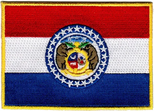 Vista 26 de Parche Bordado de la Bandera del Estado de Minnesota, Emblema MN, Planchado, Versión 2024
