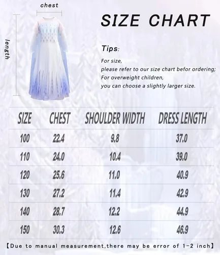 Vista 4 de AADICARE Vestidos de princesa para niñas, vestido de disfraz de princesa con accesorios para fiesta de disfraces