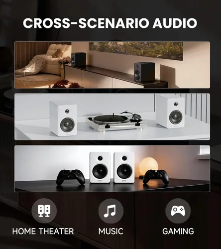 Vista 9 de Edifier Altavoces de computadora M90, altavoces de escritorio RMS de 100 W Blanco