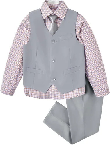 Vista 58 de Conjunto de chaleco para niños, trajes formales, trajes de boda, ropa de vestir