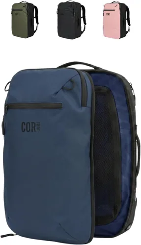 Vista 19 de COR Surf - Mochila de viaje aprobada para vuelo, de cabina, para laptop Mochila de equipaje de fin de semana para negocios, unisex, 28 l