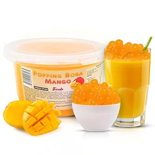Vista 28 de Popping Bursting Boba Juice Ball - Blue Bubble Gum Flavor FPB026