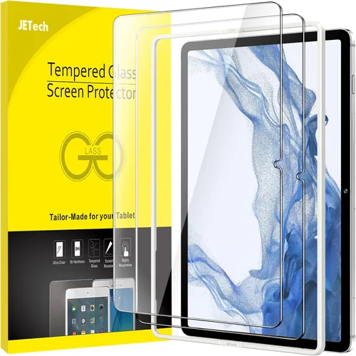 Vista 10 de JETech Protector de pantalla para Samsung Galaxy Tab S6 Lite (10.4 pulgadas, modelo 2024/2022/2020) con marco de fácil instalación, película