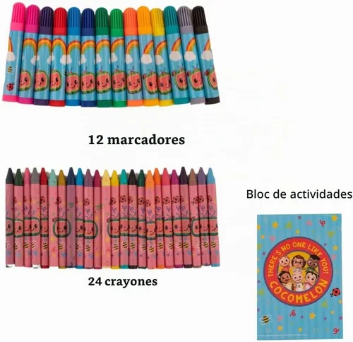 Vista 3 de Innovative Designs Cocomelon - Set de pintura y actividades creativas con lienzo para colorear para niños, más de 1000 piezas