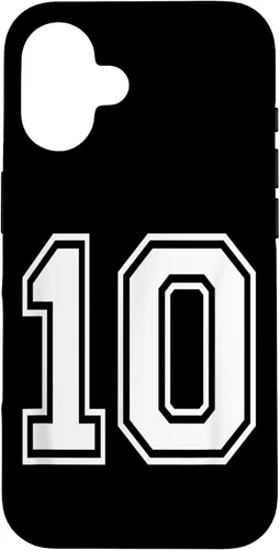 Vista 32 de Number 10 Varsity Style Bold Sports Birthday Case for iPhone 17