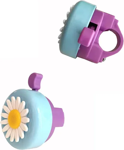 Vista 3 de Accesorios de decoración de bicicleta para niños, cesta de scooter de bicicleta, campana de bicicleta para niños, serpentinas y calcomanías de mango