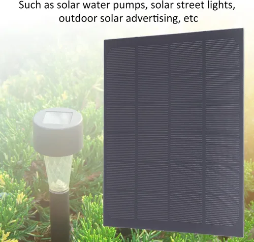 Vista 2 de Panel solar de 6V 4.5W, panel solar de alta eficiencia de conversión monocristalino, pequeño y portátil DIY cargador de panel de batería solar