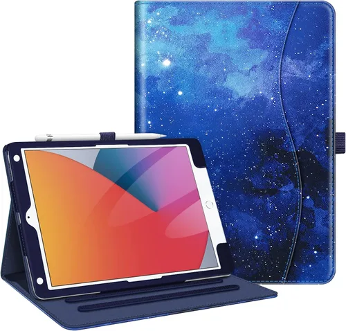 Vista 14 de Fintie - Funda para iPad de 9ª / 8ª / 7ª generación (2021/2020/2019) de 10.2 pulgadas - [Protección de esquinas] Funda con soporte de visualización