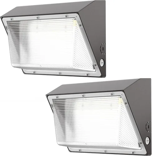 Vista 7 de Paquete de luz LED de pared de 120 W con fotocélula del atardecer al amanecer, 18,000 lm (150 LM/W) luz de inundación para montaje en pared al aire