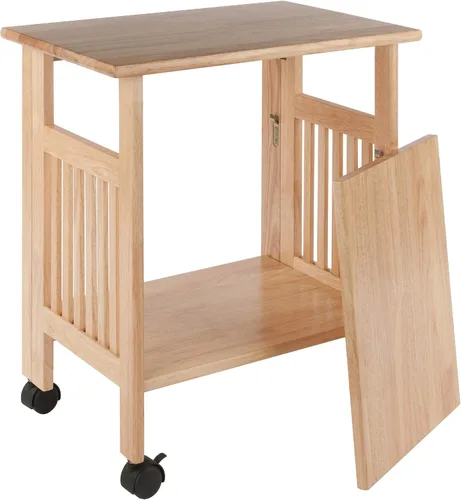 Vista 4 de Winsome Mission 81628 - Soporte de madera para impresora móvil (2 estantes, color marrón)
