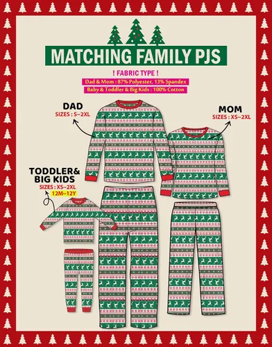 Vista 87 de VAENAIT BABY Infant Toddler Kids Adult Couple Family Matching Women Men Christmas Pjs Xmas Holiday Buffalo Plaid Pajama Set
