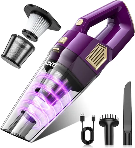 Vista 10 de Gxzsk Handheld Vacuum Cordless, Rechargeable Car Vacuum, Hand Vacuum