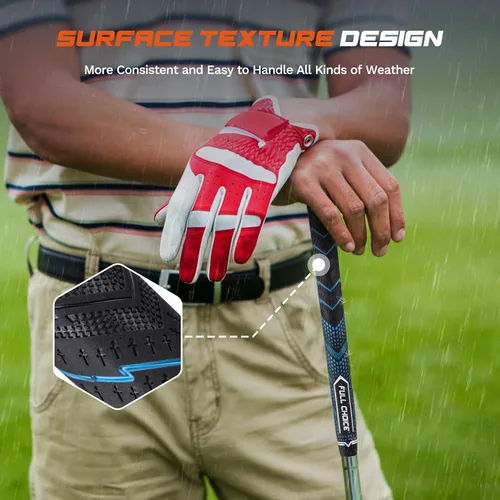 Vista 3 de Rubber Golf Grips 13 Pack, High Traction, Non-Slip, Advanced Texture, Choose from 13 Grips or 13 Grips with Regripping Kit, Standard/Mid/Jumbo