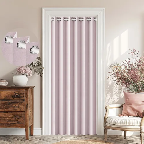 Vista 62 de Cortinas plisadas completamente opacas con cierre magnético, 72 pulgadas de largo, para interiores y exteriores, 1 panel, 45 pulgadas de ancho x 72