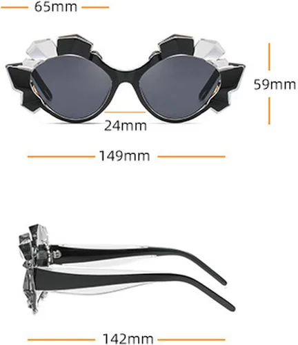 Vista 4 de Gafas de lectura vintage con cristales brillantes para mujer, diseño de ojo de gato, anti luz azul, novedosas sombras con purpurina