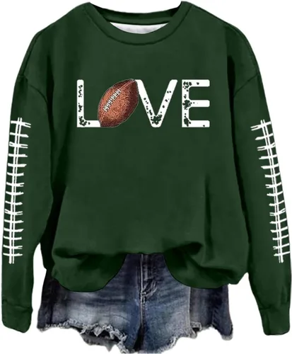 Vista 26 de Sudadera casual para mujer, manga larga, con cuello redondo, ropa de primavera, tallas S-3XL