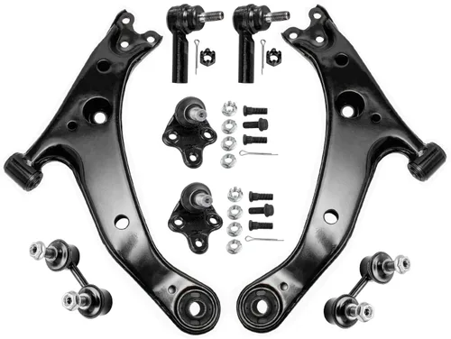 Vista 15 de Detroit Axle - Kit de brazos de control de extremo de 8 piezas para Toyota 2001-2003 Highlander 2002-2003 Camry Lexus ES300, 2 conjuntos de brazos