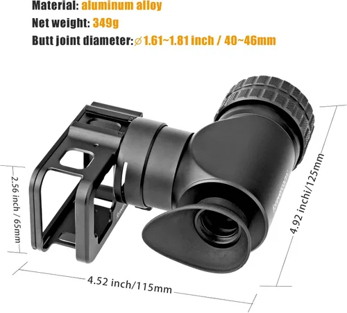 Vista 6 de Forevercam, soporte de adaptador de cámara GoPro para mira de rifle, para cámaras Gopro Hero 13 12 11 10 9, aluminio, mira telescópica, graba todo