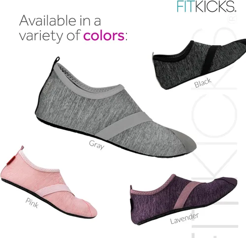 Vista 4 de FitKicks Calzado minimalista plegable para mujer, estilo de vida activo, zapatos deportivos para yoga y yoga