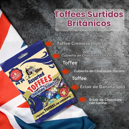 Vista 6 de Walkers Surtido Nonsuch Toffee/Eclair 5.29 oz