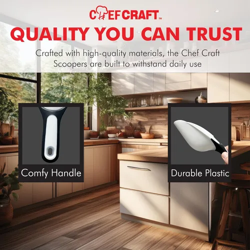 Vista 7 de Chef Craft Select - Cuchara de plástico, 1 taza, color blanco