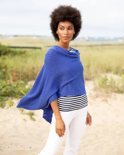 Vista 5 de CLAUDIA NICHOLE by Alashan Poncho estilo vestido, 100% cachemira