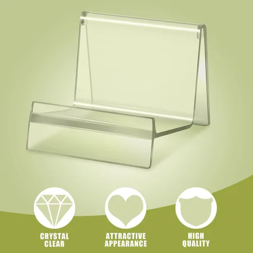 Vista 3 de Weysat Soporte de exhibición de bolso de acrílico transparente, soporte para bolso de joyería, cartera, organizador de acrílico para colgar