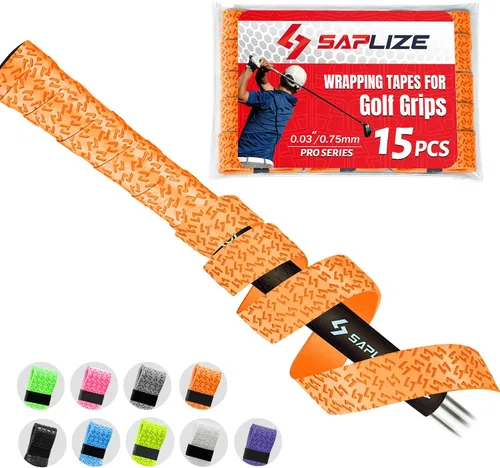 Vista 23 de SAPLIZE Cintas de Envolvimiento para Grip de Golf, Paquete de 3 o 15 Cintas de Sobregrip de PU Adhesivas, Nueva Solución de Regripping para Grips