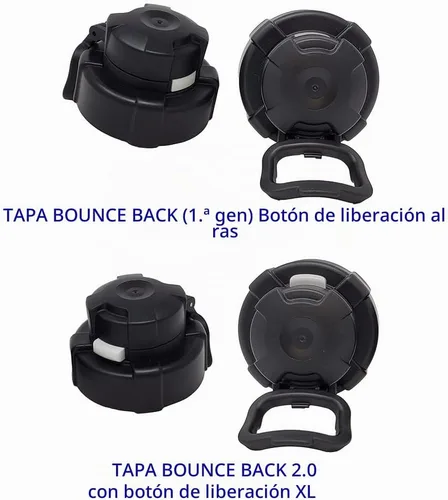 Vista 5 de Speedfil Speedflask - Botella de agua deportiva de acero inoxidable aislada al vacío de 21 onzas con tapa trasera de rebote 2.0 (plateado)