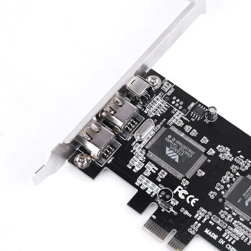 Vista 8 de Tarjeta controladora PCI E PCI Express FireWire 1394a IEEE 1394 con cable Firewire 800Mbps Tarjeta de captura de imagen
