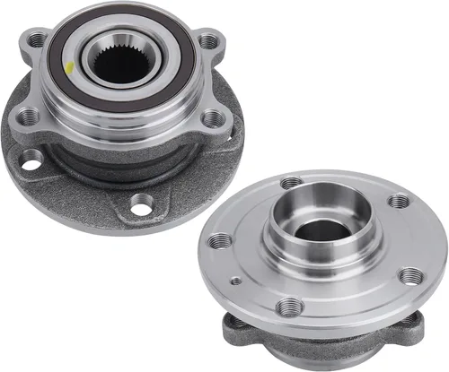 Vista 8 de 513253 Conjunto de cojinete de rueda delantera y buje para Audi A3 Q3 TT for Volkswagen Tiguan Golf Jetta Passat Beetle CC EOS, 5 Lug w/ABS, High