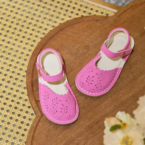 Vista 32 de THEE BRON Sandalias cómodas para niñas, zapatos para niños, sandalias rellenas