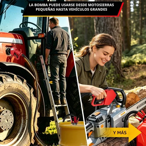 Vista 9 de Bomba de transferencia de combustible 5GPM con parada automática y boquilla manual, elevación de bombeo de 118 pulgadas, se adapta a diferentes