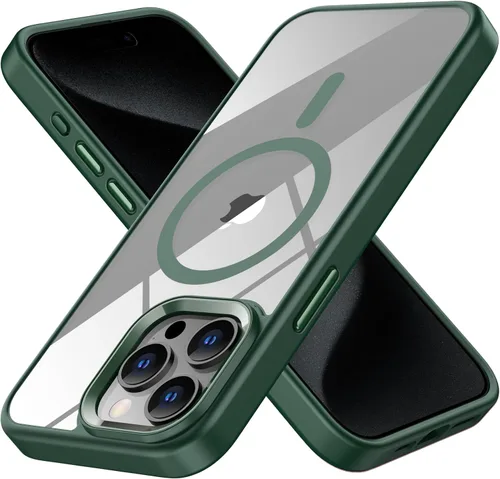 Vista 14 de Funda magnética para iPhone 12 Pro Max, compatible con MagSafe, [protección contra caídas de grado militar] TPU suave y transparente para iPhone 12