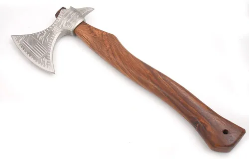 Vista 19 de Medieval Warrior Hacha Tomahawk Viking Tomahawk hecha a mano forjada a mano personalizada-hacha de caza-hacha de camping. (diseño)