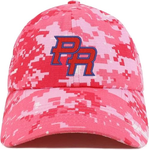 Vista 14 de Trendy Apparel Shop Gorra 100% algodón cepillado bordada con corona suave de Puerto Rico PR Negro