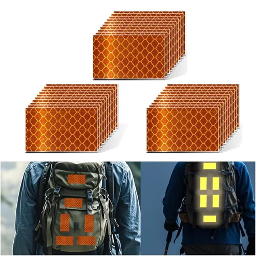 Vista 193 de Pegatinas reflectantes 1 pulgada de diámetro Redondas Reflectoras, Cinta adhesiva impermeable al aire libre de alta visibilidad (80 piezas)