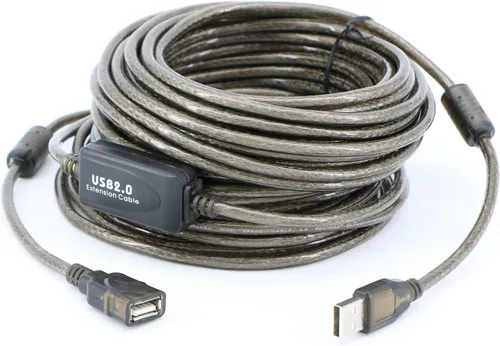 Vista 8 de Cable de extensión USB 2.0 A macho a hembra de alta velocidad 480 Mbps (30 pies)
