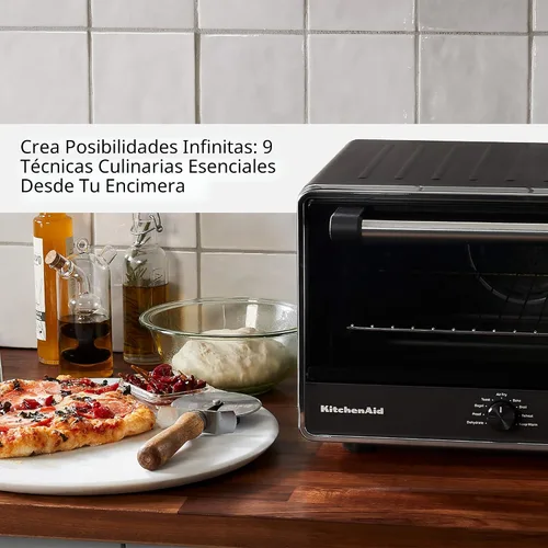 Vista 4 de KitchenAid Horno de encimera Digital Air Fry, KCO124BM, negro mate