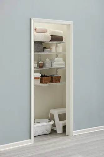 Vista 6 de Rubbermaid taburete de dos escalones, blanco, para hogar/casa/cocina/lavandería/garaje