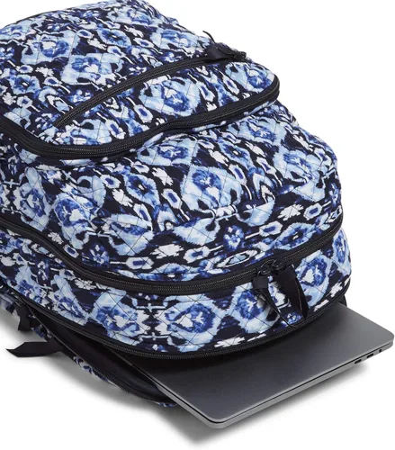 Vista 3 de Vera Bradley Mochila campus de algodón para mujer Ikat Island talla única