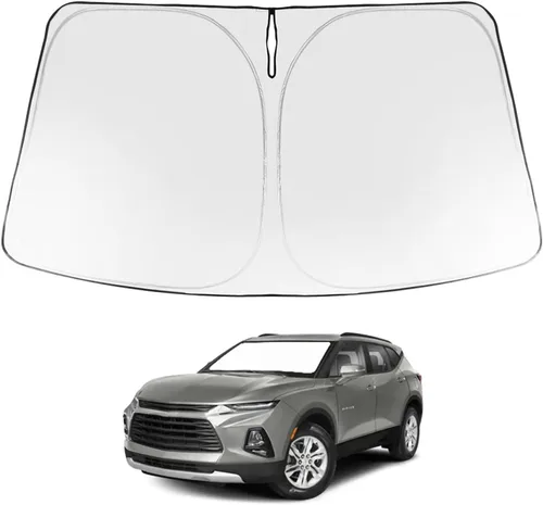 Vista 102 de Proadsy Parasol para parabrisas Rivian R1S 2022-2025 2026 de 4 capas plegable, protector de parasol frontal que bloquea los rayos UV, mantiene