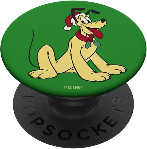 Vista 6 de Disney Mickey And Friends - Sombrero de Navidad con diseño de Plutón y Papá Noel, PopSockets MagSafe PopGrip para iPhone