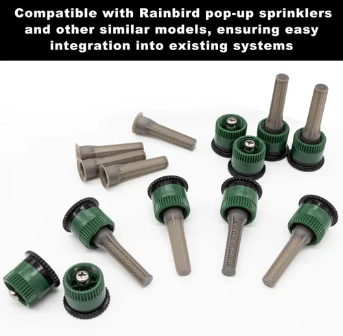 Vista 6 de 10 boquillas de arco variable 12AN, cabezales de aspersor emergentes de repuesto giratorios de 360 grados compatibles con Rainbird Hunter para riego