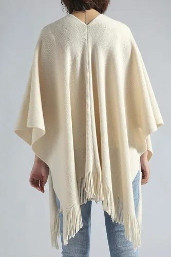 Vista 65 de Moss Rose Chal de viaje para mujer, capa tipo poncho de frente abierto para otoño e invierno