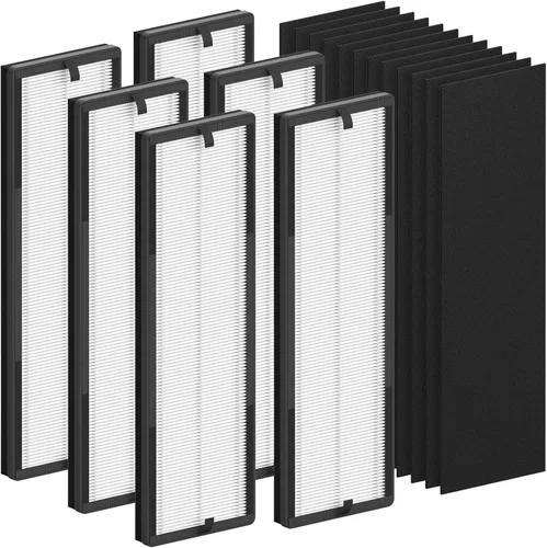 Vista 8 de Paquete de 2 filtros de repuesto True HEPA compatibles con Eureka NEA120 y Toshiba CAF-W36USW purificador de filtro de aire, 2 paquetes de filtros